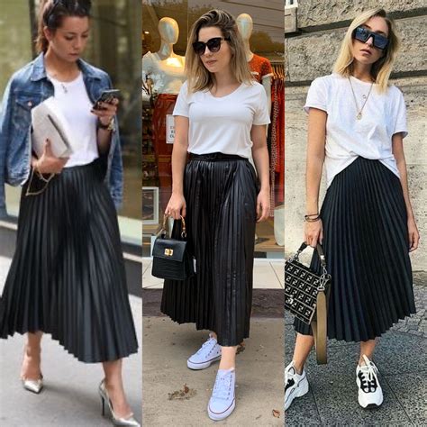 Saia Plissada com Tênis: Looks Estilosos e Confortáveis.